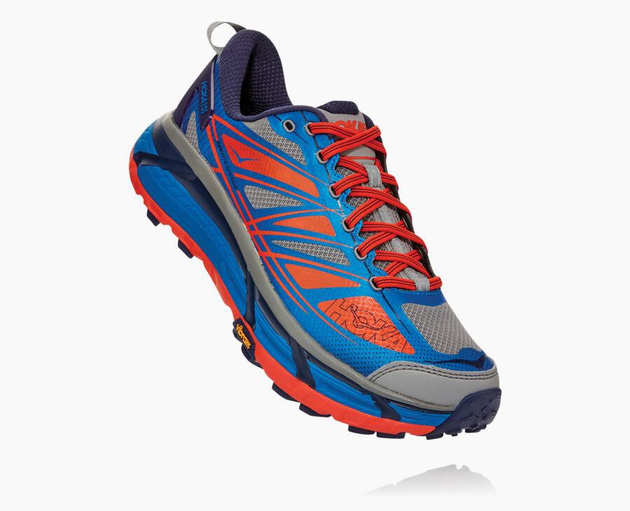 Tenis Trail Hoka One One Masculino Azuis - Mafate Speed 2 - 483-DKQGMP